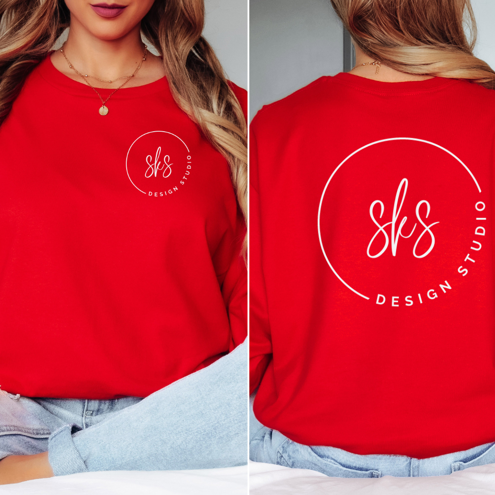 SKS Design Studio - Wholesale Screen Printed T-Shirt - Women's - CUSTOM LOGO | Unisex Long Sleeve Shirt [GILDAN]8