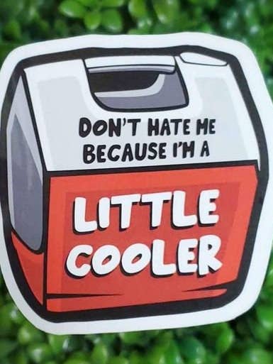 Må ikke hader mig, fordi jeg er en lille køligere klistermærke | Cooler Sticker for engroshandel hos A Little Design Company