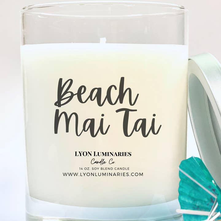 Vela Tumbler Mai Tai Soy Blend Tumbler por atacado de LYON Luminaries Candle Co.