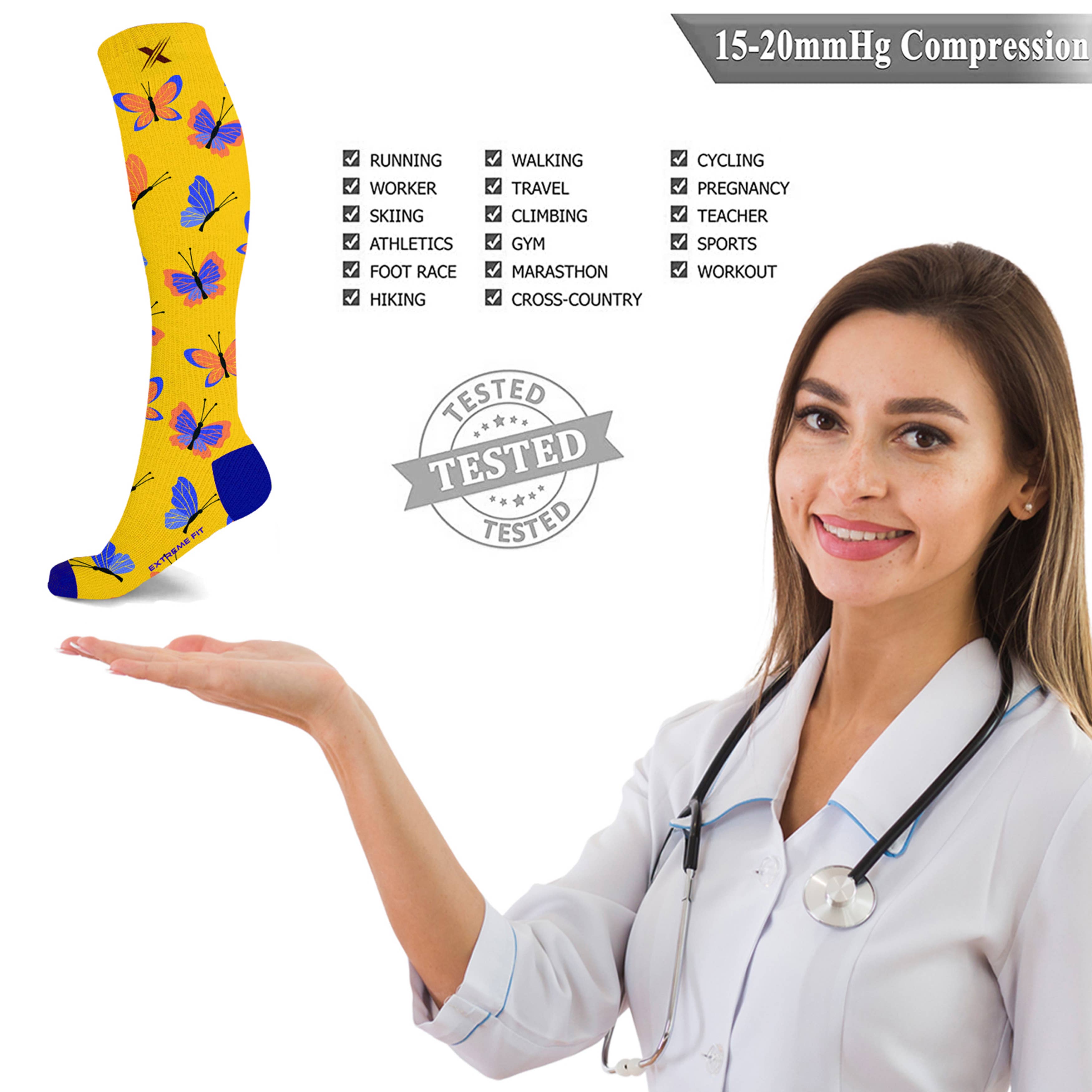 The American Gift Company (TAGCO) - Vendita all'ingrosso Calzini - Unisex - COLLEZIONE API E FARFALLE - 3 STILI ASST3