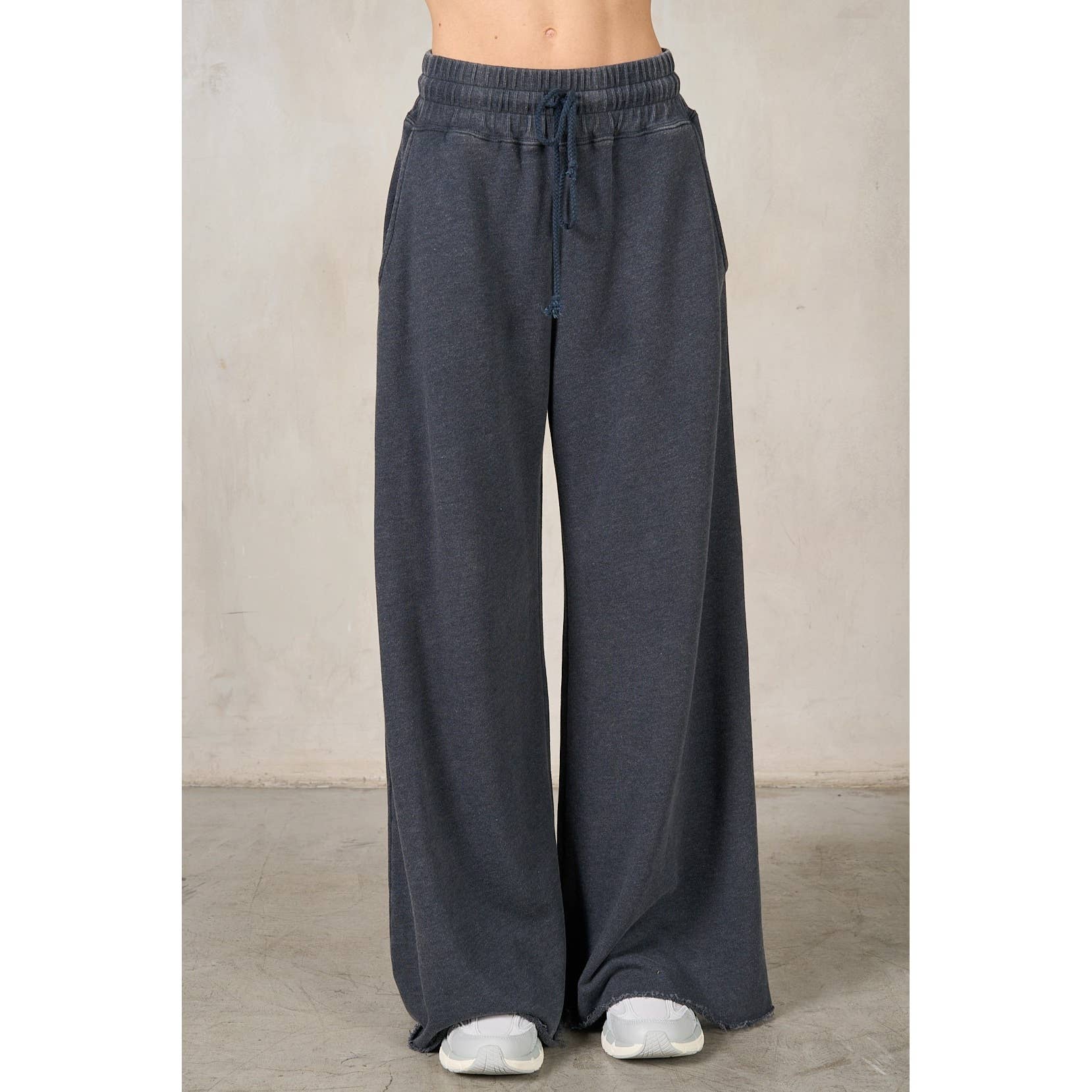lalamia - Wholesale Pants - Women's - Matching Rib Wide Oversize Sweatpants3