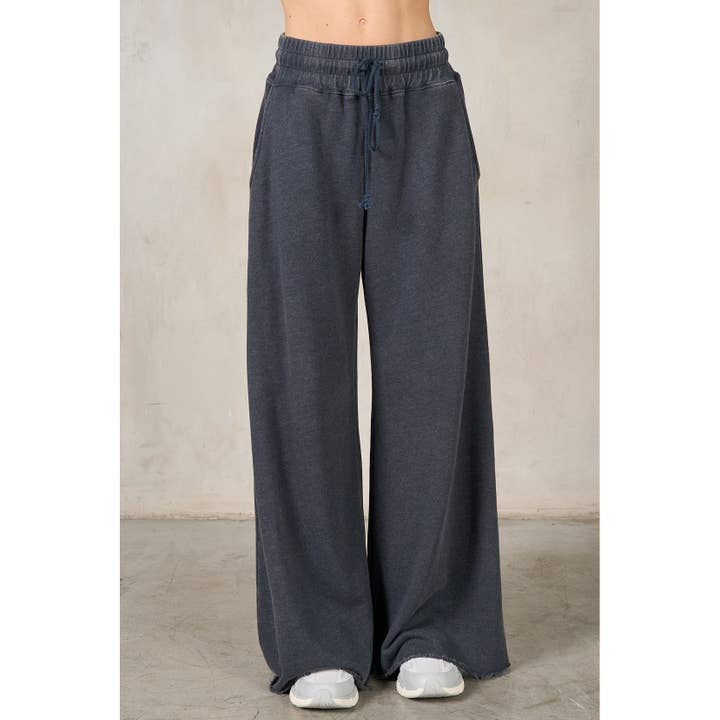 lalamia - Wholesale Pants - Women's - Matching Rib Wide Oversize Sweatpants3