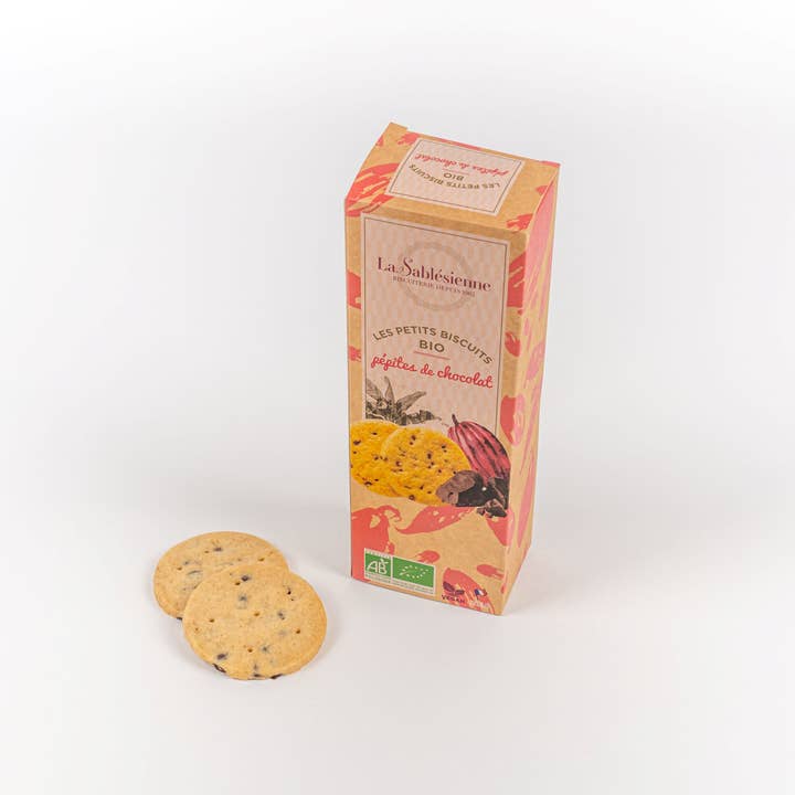 Biscuits sablés pépites de chocolat bio & vegan 110g pour la vente par LA SABLESIENNE