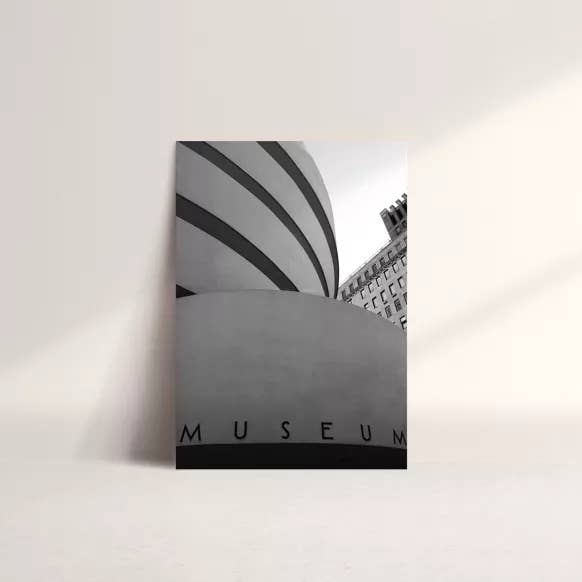 Carta fotografica A5 del Museo Guggenheim di New York per la vendita all'ingrosso da parte di In My Dreams Design