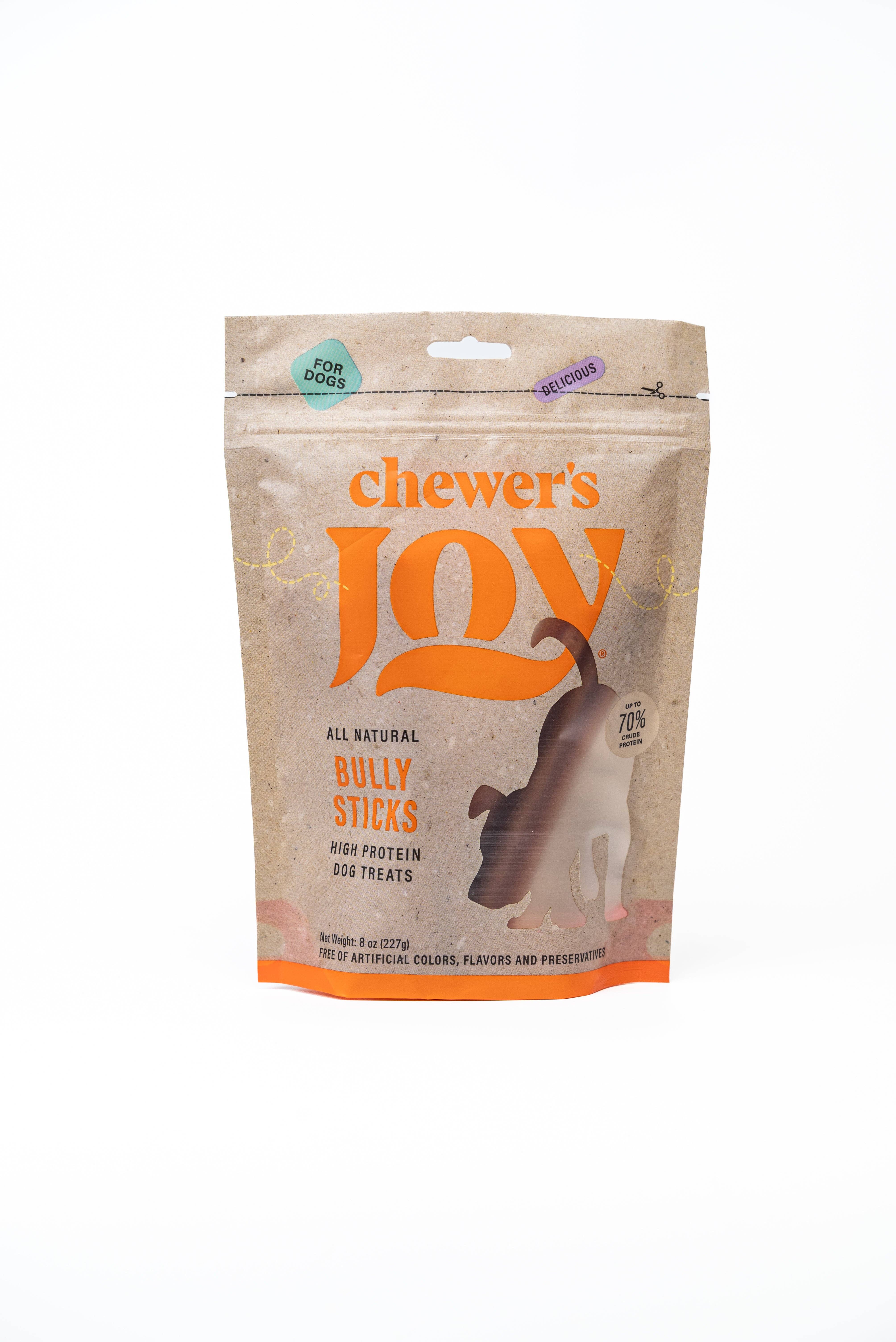 Chewer’s Joy - Vente Friandises – chien - Bâtonnets à mâcher pour chiens – 5-6" (8oz)