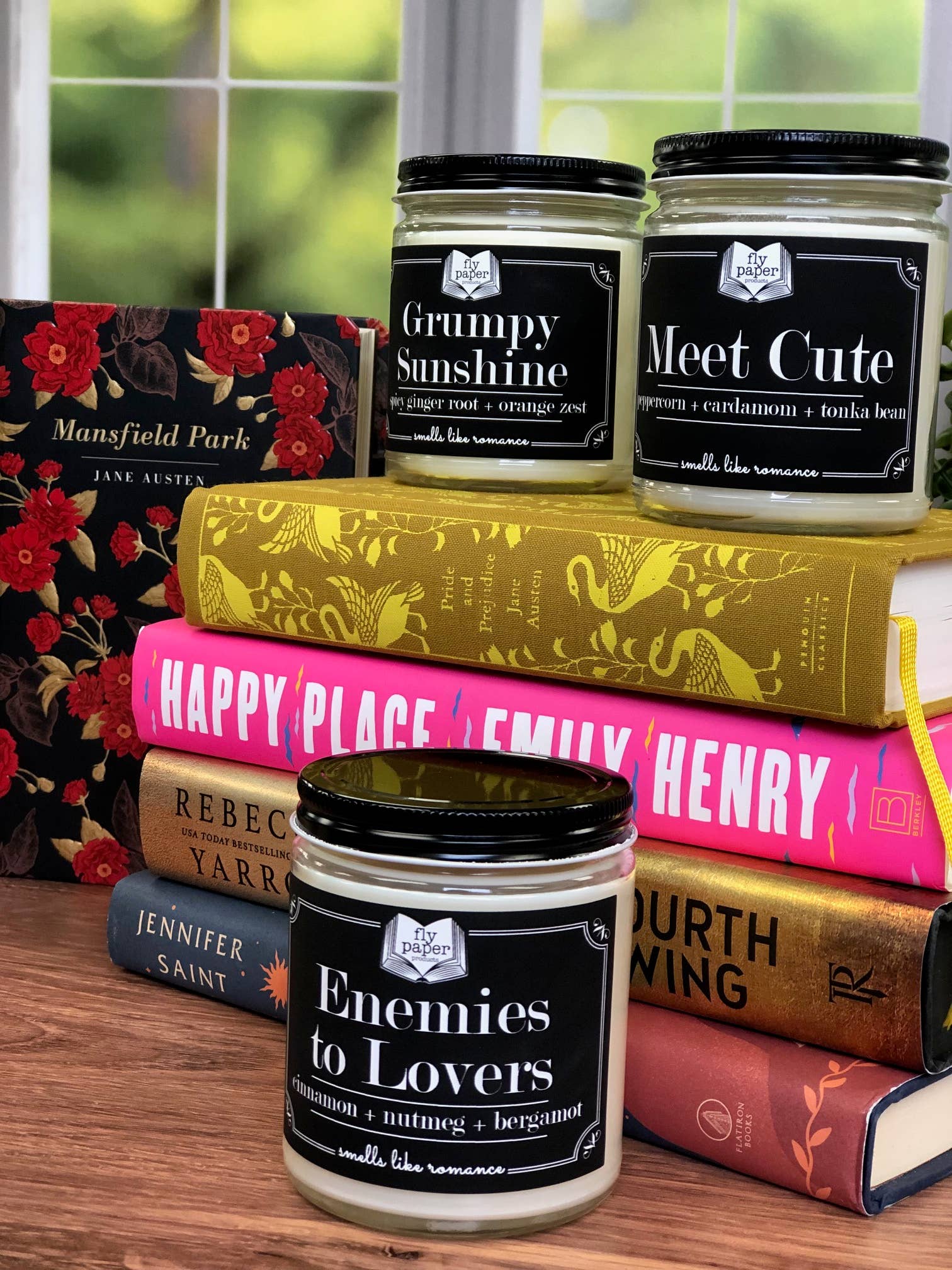 Fly Paper Products - Wholesale Jar/Filled Candle - Enemies to Lovers 9oz Glass Candle Bergamot +nutmeg 5