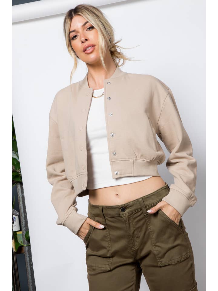 26 International - Wholesale Bomber Jacket - Women's - Fleece Bomber Jacket20