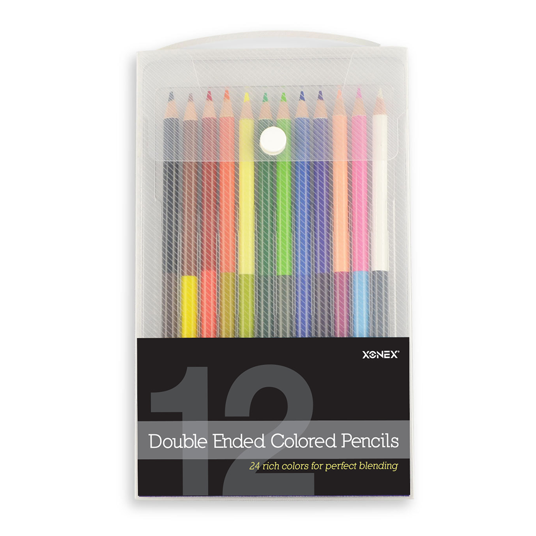 12 Double Sided Tree of Life Colored Pencils for Kids