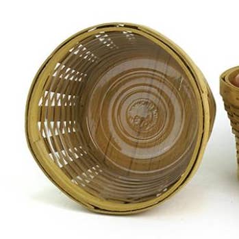 9 tommer Rund Skål Honningfarve Medium for engroshandel hos Buhi Imports