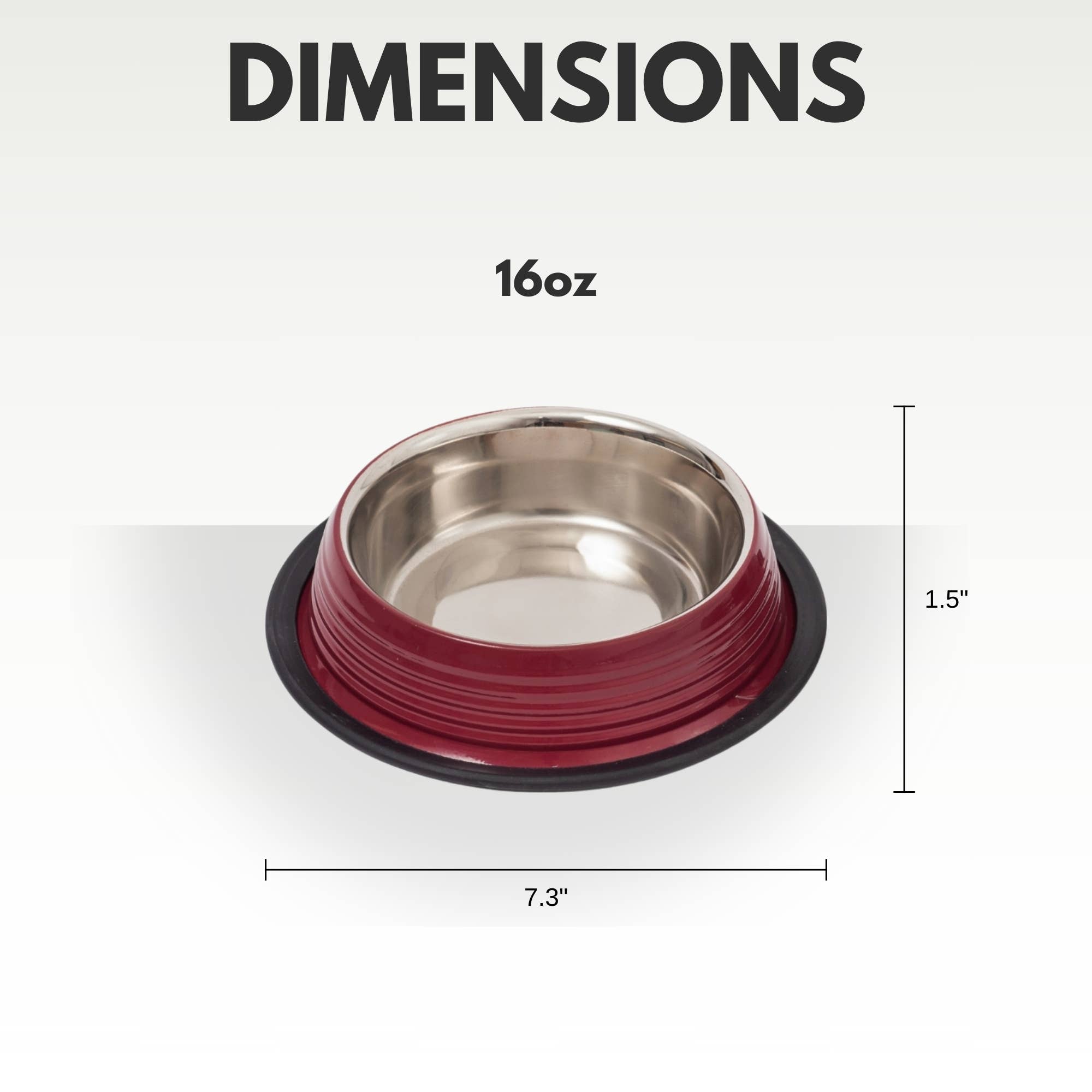 Jojo Modern Pets - Wholesale Pet Bowl - Cat/Dog - Eco-friendly Non Skid Ribbed Cat & Dog Bowl (Merlot Red)4