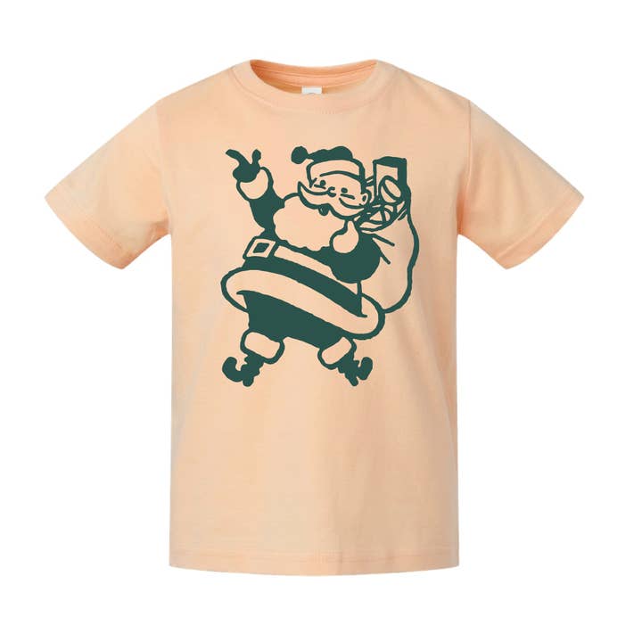 The Chester Drawer - Wholesale Screen Printed T-Shirt - Unisex - Retro Santa T-Shirt1