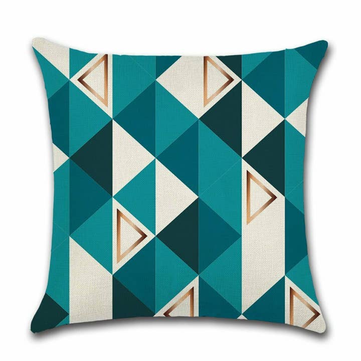 Cushion Cover Triangle - Blueshades for wholesale by By Javy