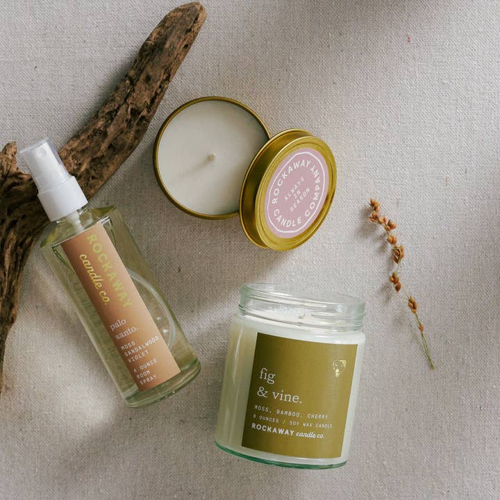 Rockaway Candle Co - Wholesale Jar/Filled Candle - Fig + Vine 8oz Candle2
