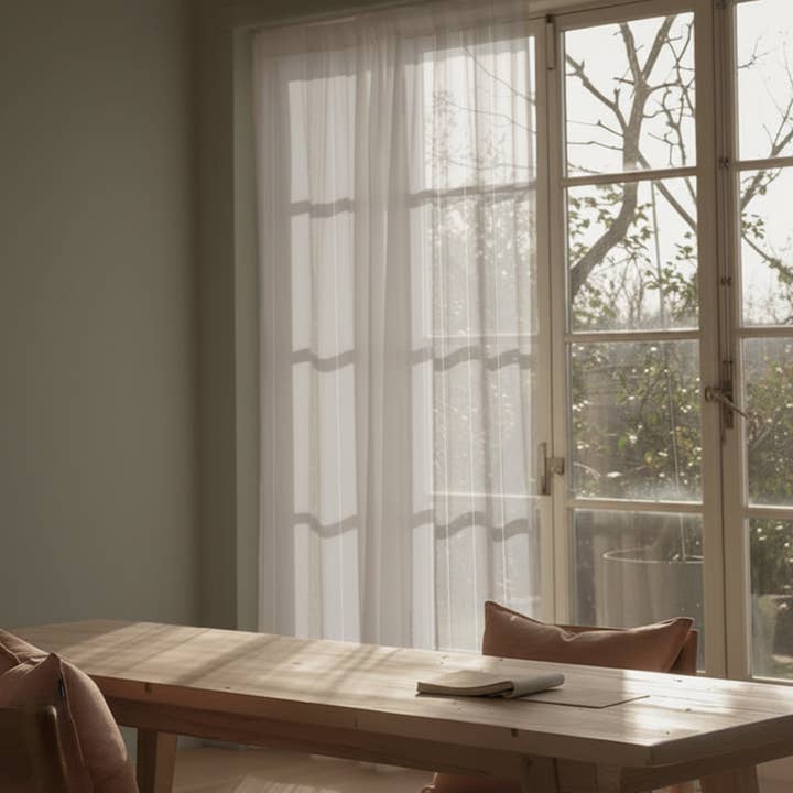 Nova White Curtain for wholesale by Happyfriday