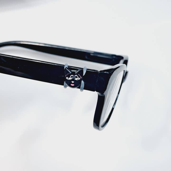 Black Resin Cat Head EyeDeco for wholesale by Cork and Charm