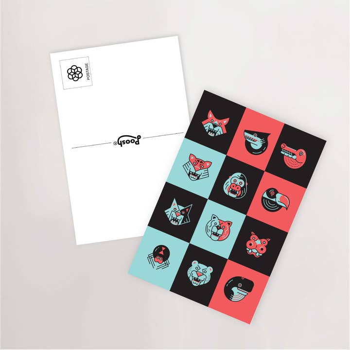 Jungle 4x6 Ansichtkaart voor wholesale door Poosh Designs & Apparel