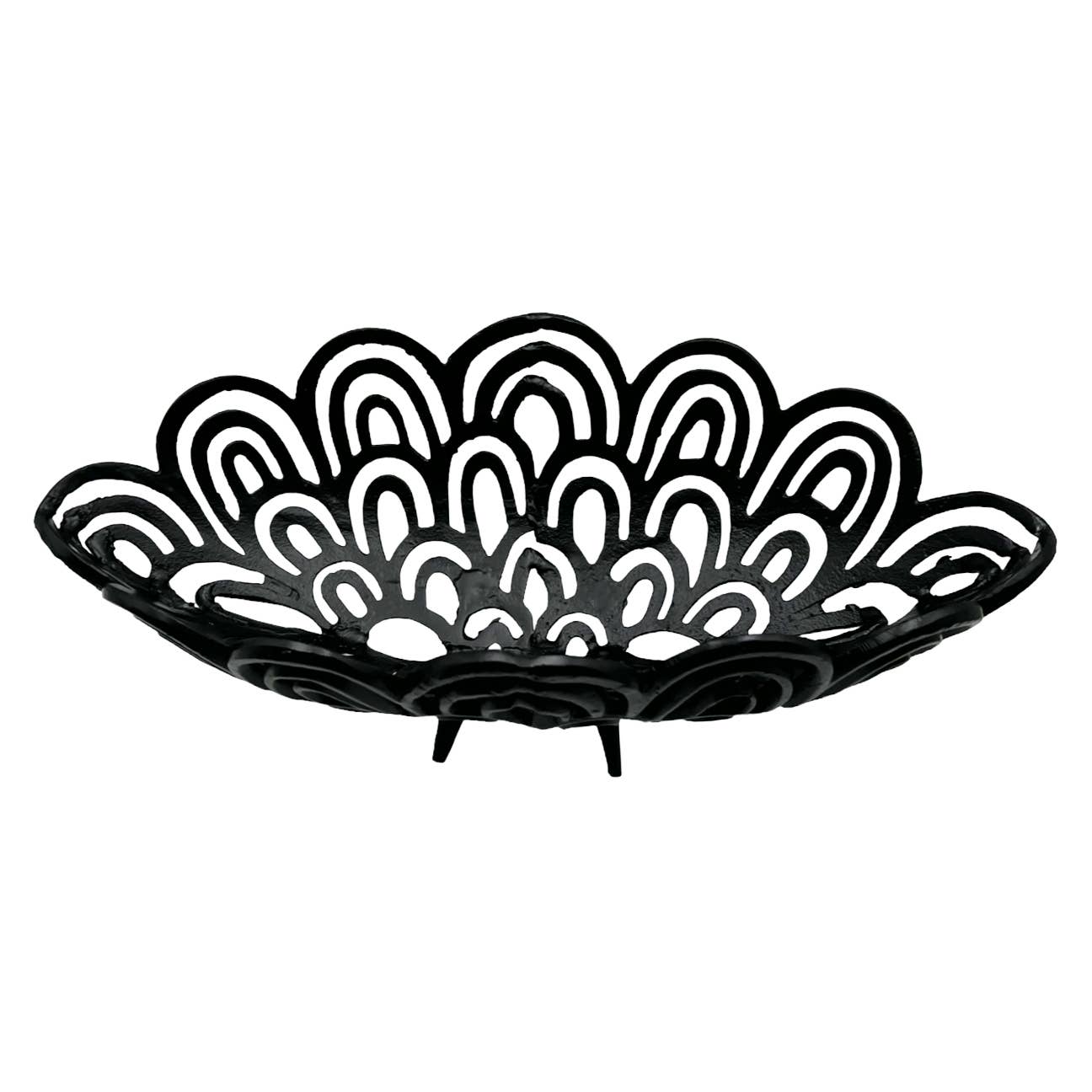 2626 Designs - Wholesale Decorative Plate/Dish/Bowl - Aluminum Peacock Feather Bowl3