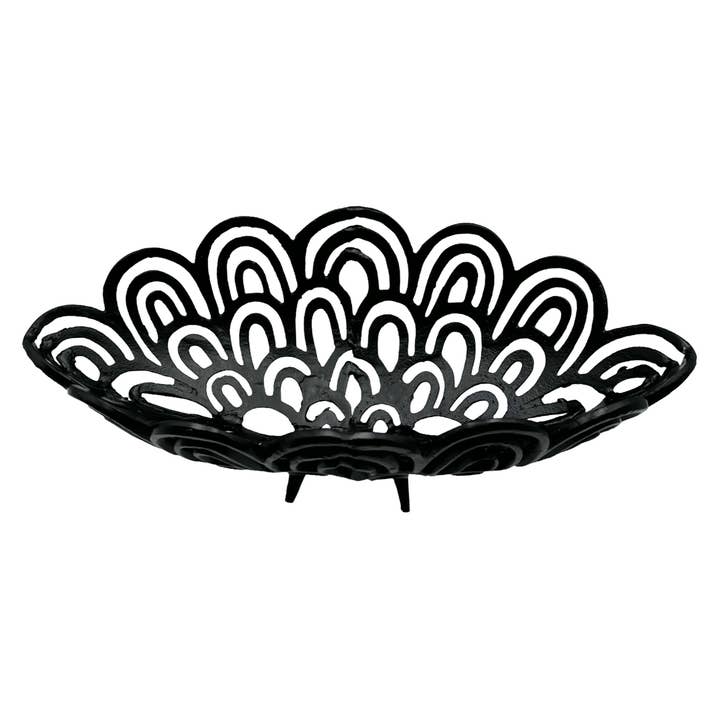2626 Designs - Wholesale Decorative Plate/Dish/Bowl - Aluminum Peacock Feather Bowl3
