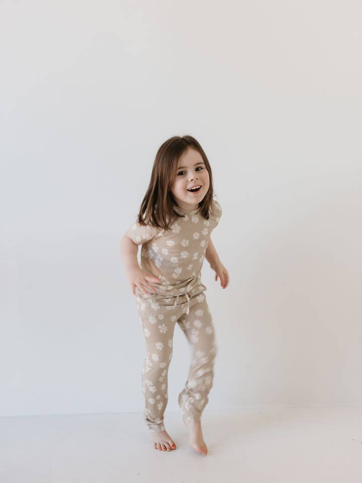 Forever French Baby - Wholesale Lounge Set - Kids - Toddler Short Sleeve Bamboo Lounge Set | Lazy Daisy1