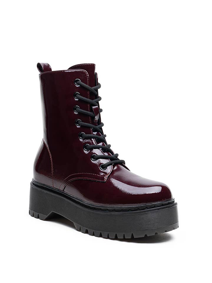 LADY GLORY - Wholesale Combat/Military Boots - Women’s - Women's Patent Leather Boots – Color & Character9