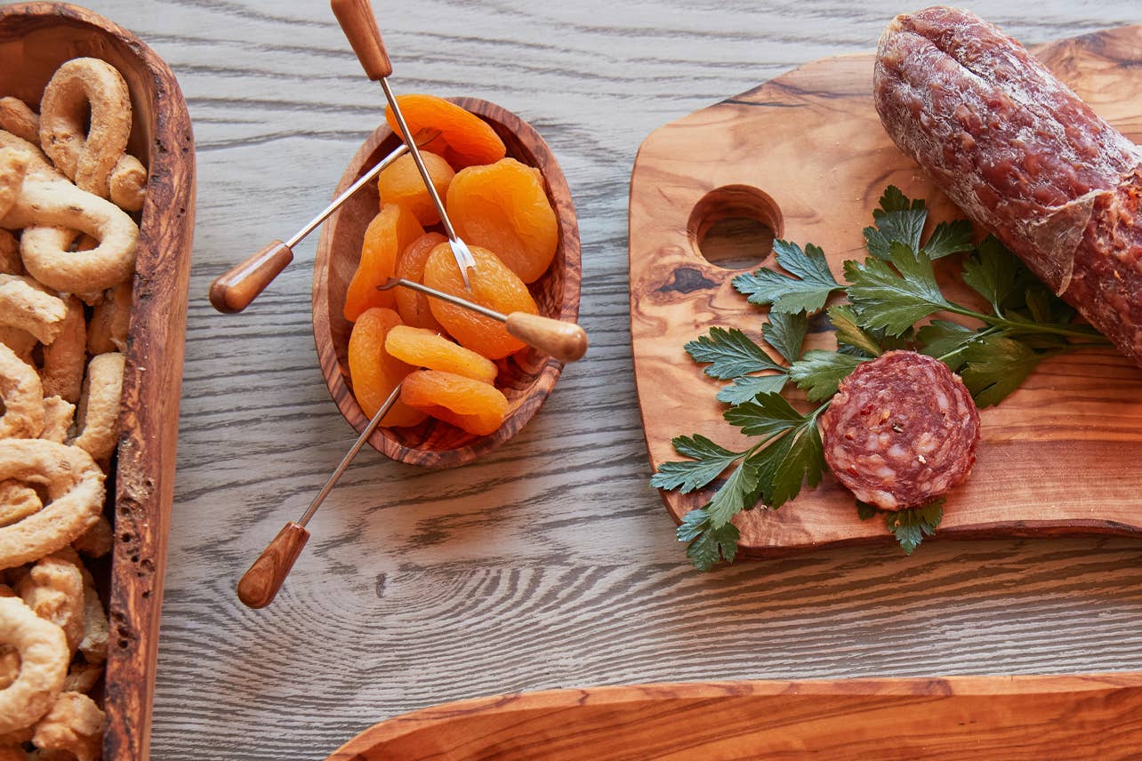 Verve Culture - Wholesale Table Fork - Italian Olivewood Aperitivo Forks - Set of 6 Forks3