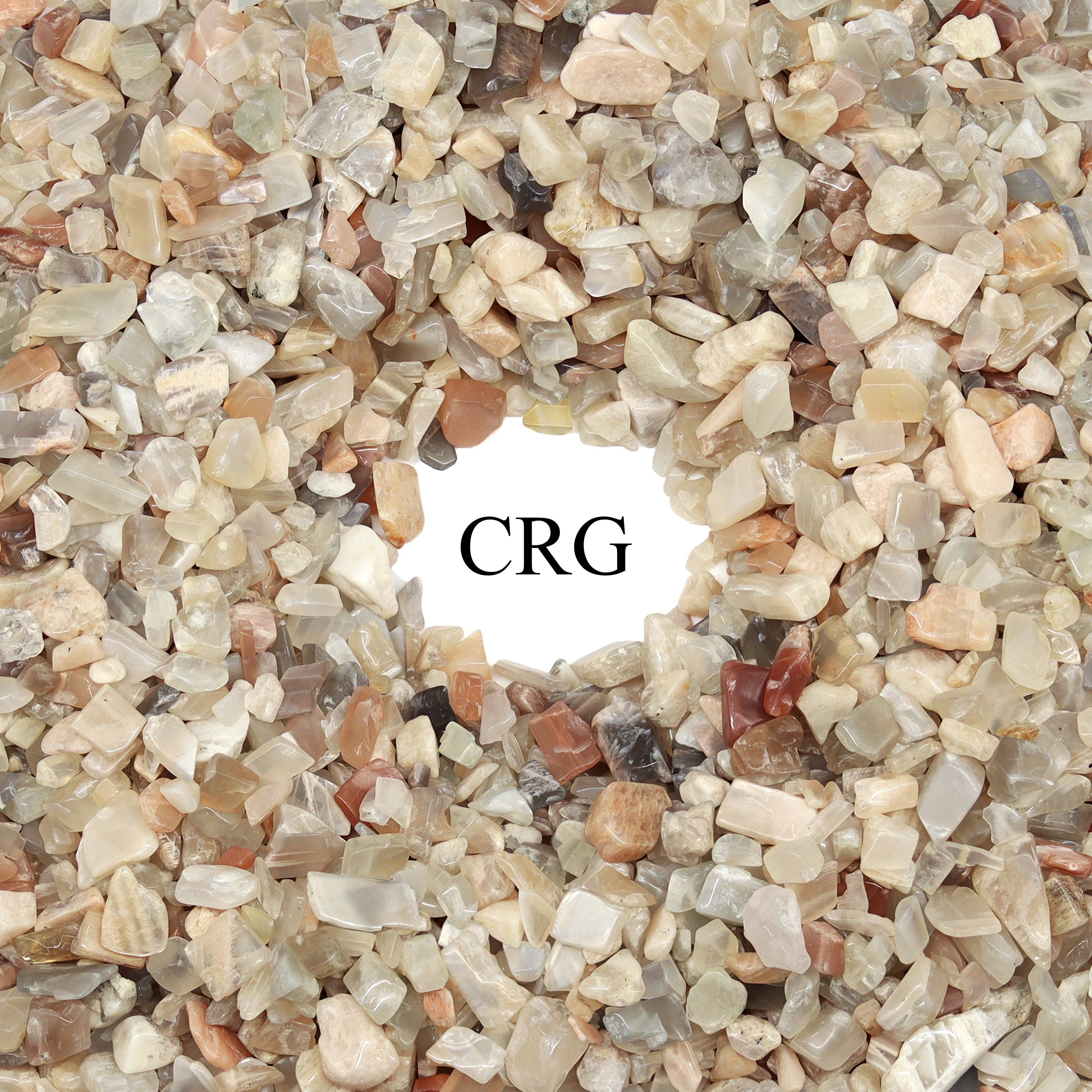 Crystal River Gems LLC - Wholesale Spiritual Stone/Crystal - 1 KILO LOT - Mixed Moonstone Tumbled Chips | Crystal Confetti from India2