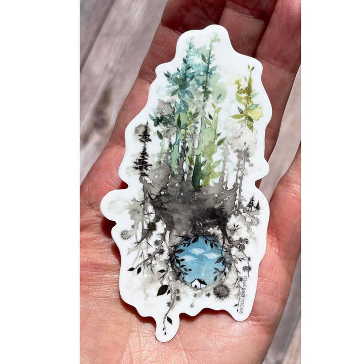 Melissa Moss Art - Wholesale Sticker - Blue Skies Forever - Sticker