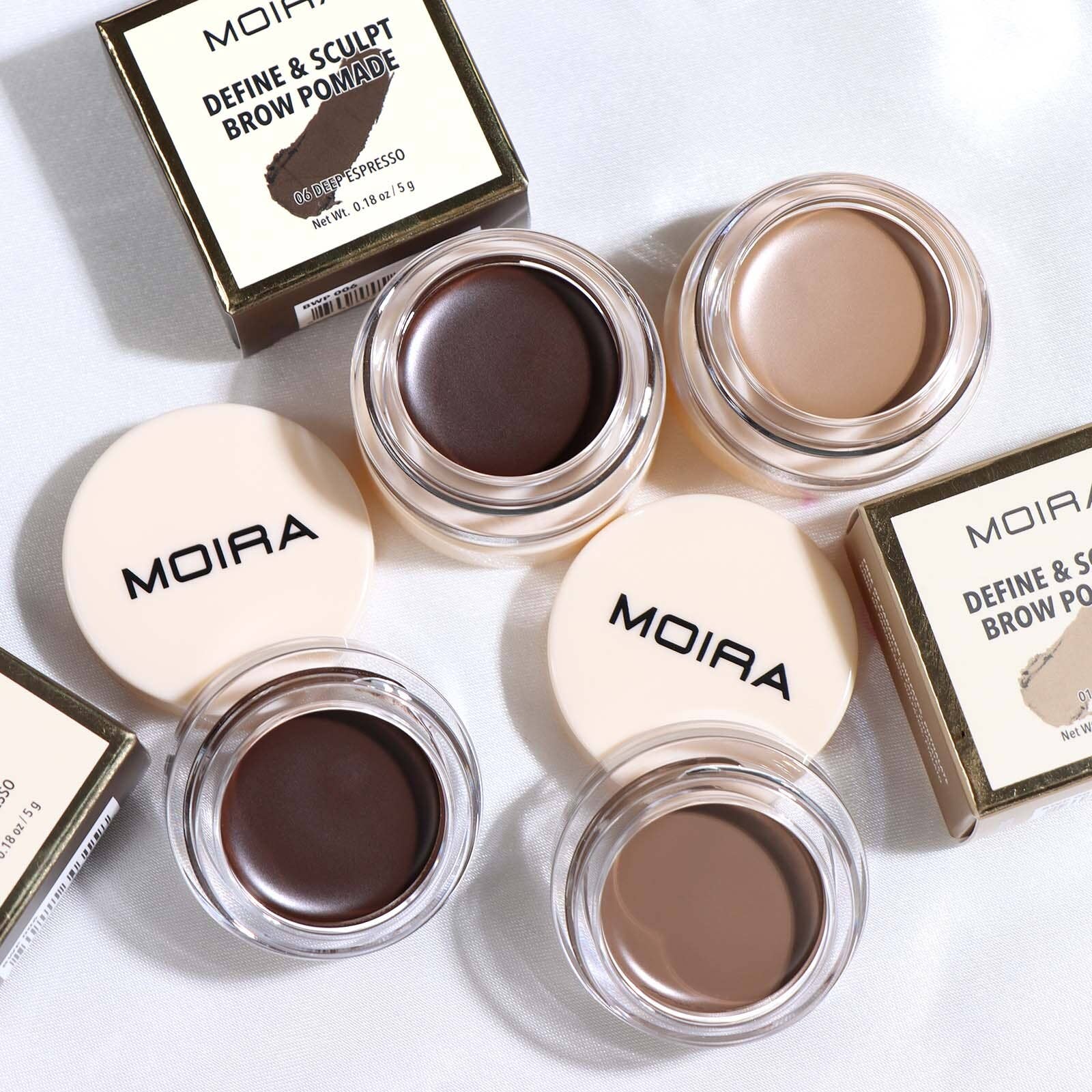 Moira Cosmetics - Wholesale Eyebrow Pencil/Filler - Define & Sculpt Brow Pomade (002, Taupe)2