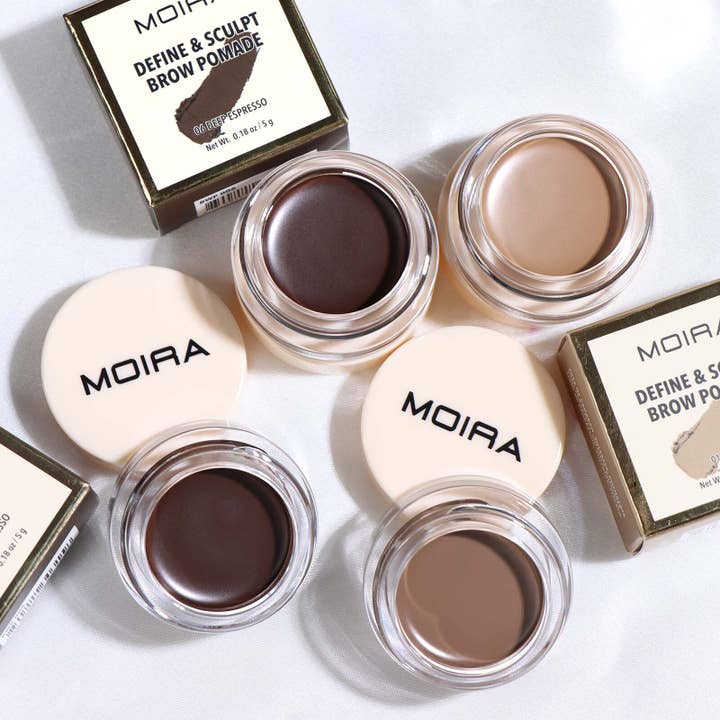 Moira Cosmetics - Wholesale Eyebrow Pencil/Filler - Define & Sculpt Brow Pomade (002, Taupe)2