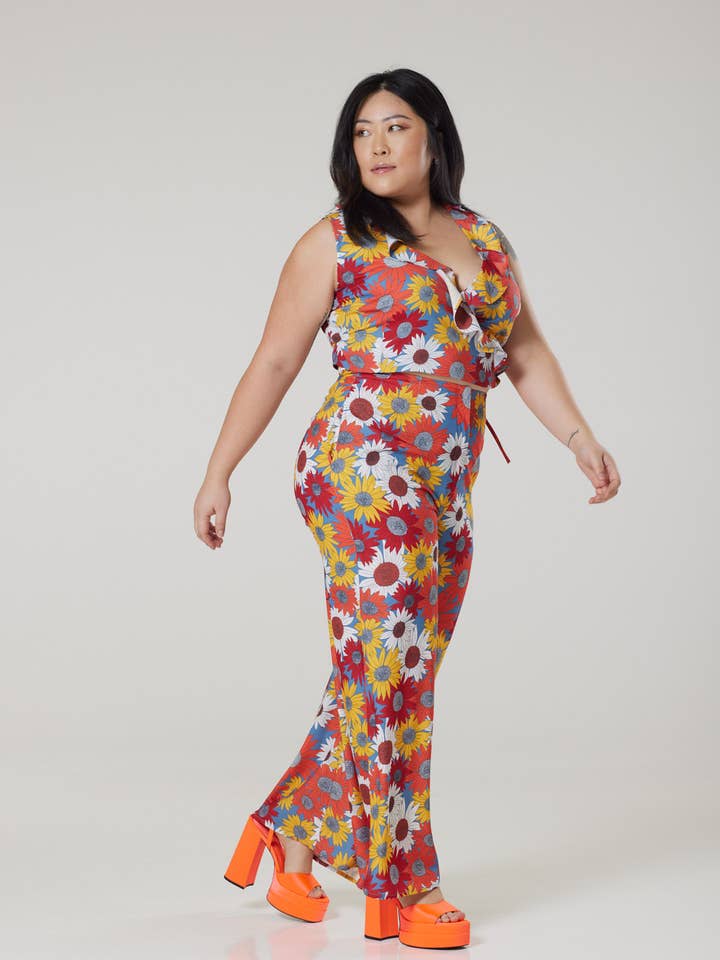 Seventeis Bianzaa Floral Co-ord in recycled fabric for wholesale by Timeless London