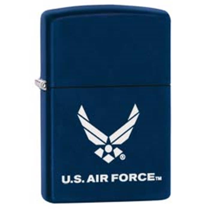 Navy Blue Air Force Zippo Lighter for wholesale by Lighter King