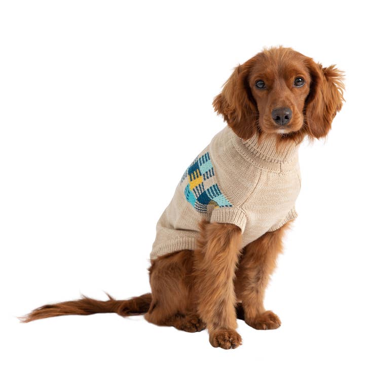 GF Pet - Wholesale Pet Sweater - Dog - GF Pet Winter Sailor Sweater - Oatmeal Mix
