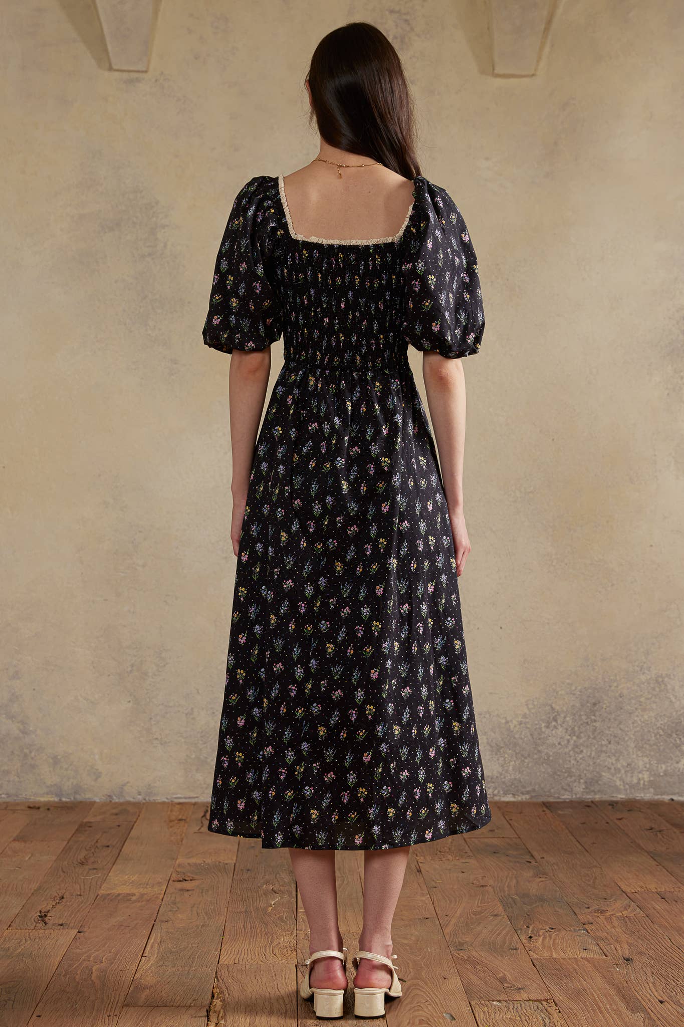 ROSIE POSIE - Wholesale Dress - Women's - RP2987 - Twilight Posy Smocked Dress4