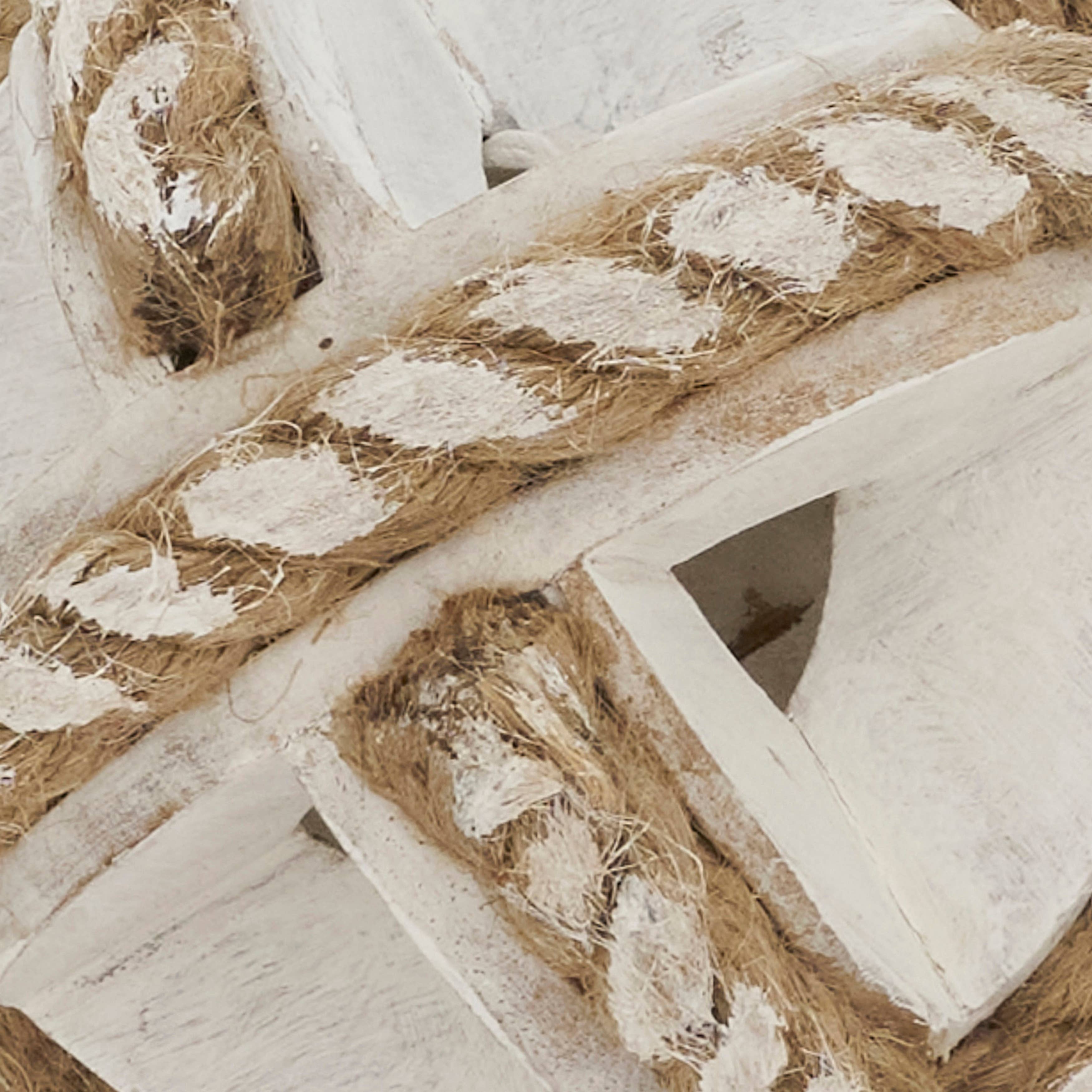 Saro Lifestyle - Wholesale Decorative Tabletop Object - Natural Wooden Rope Decorative Orb9