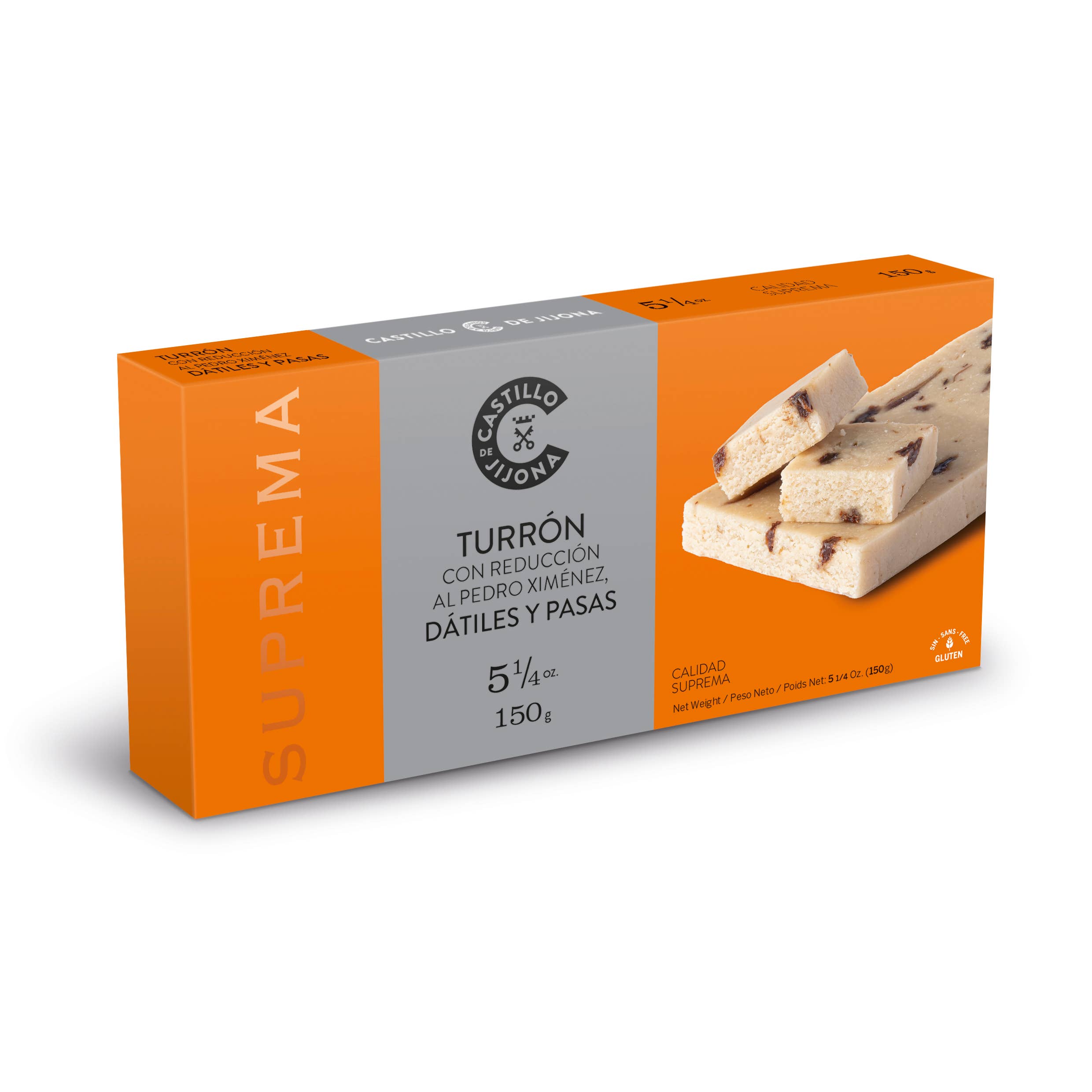 CASTILLO DE JIJONA - Wholesale Nougat - Nougat with Pedro Ximénez reduction, Dates and Raisins