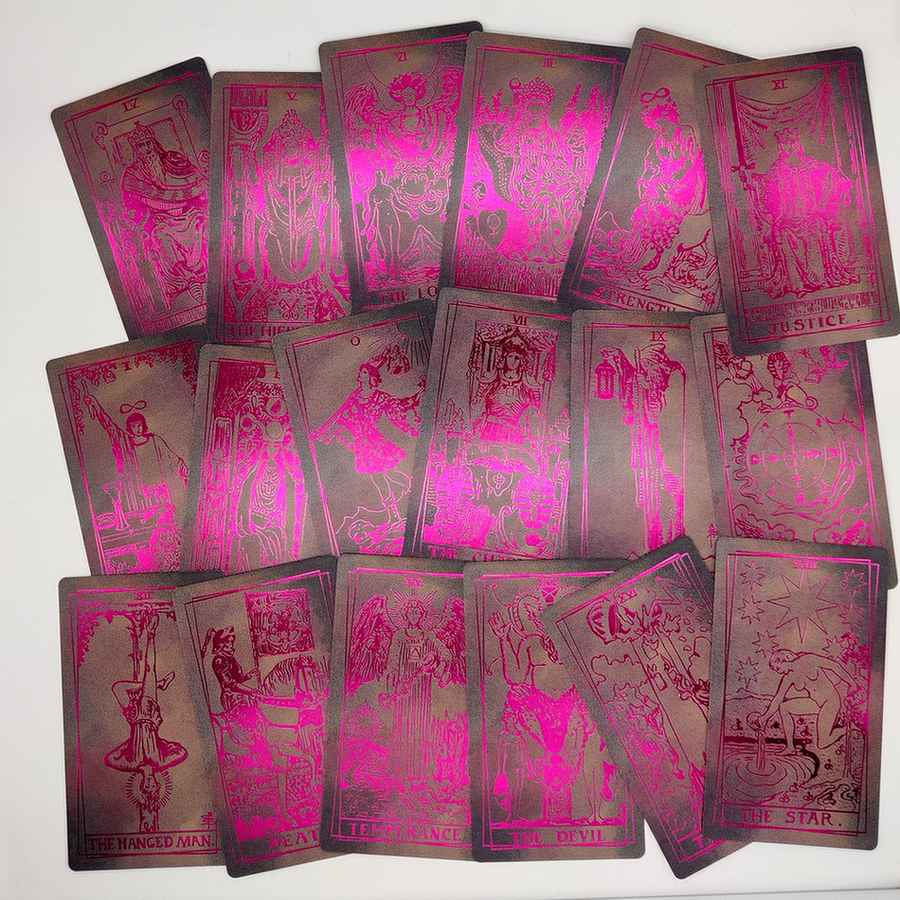 LA MUCI DESIGN - Wholesale Tarot Cards - Magnifique Tarot Deck – Pink Foil Luxe Tarot Card Set5