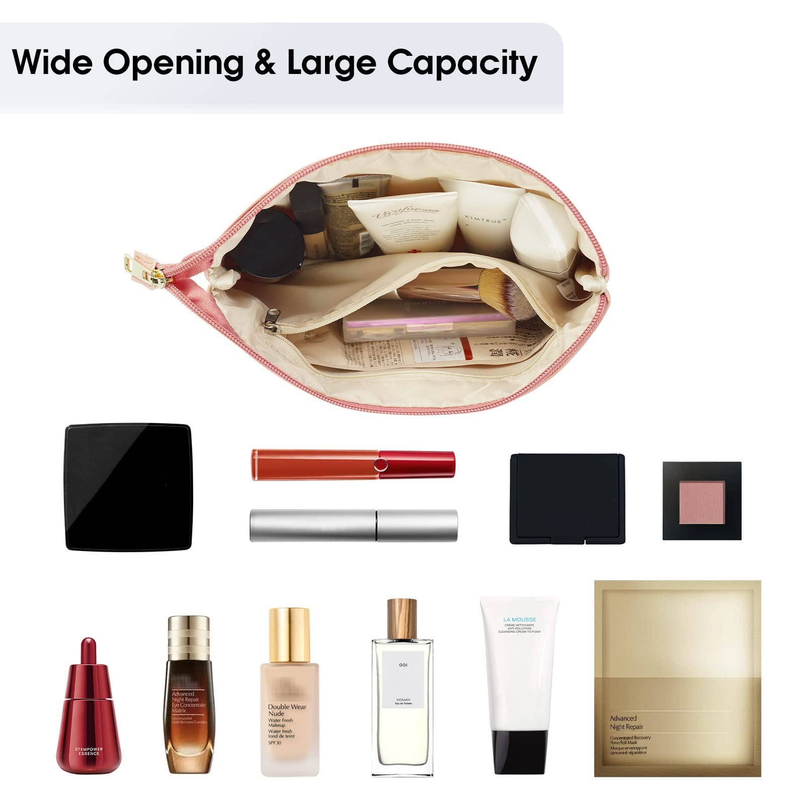 wandf - Wholesale Make-up/cosmetic bag - NW5808 Vegan Leather Travel Makeup Cosmetic Pouch23