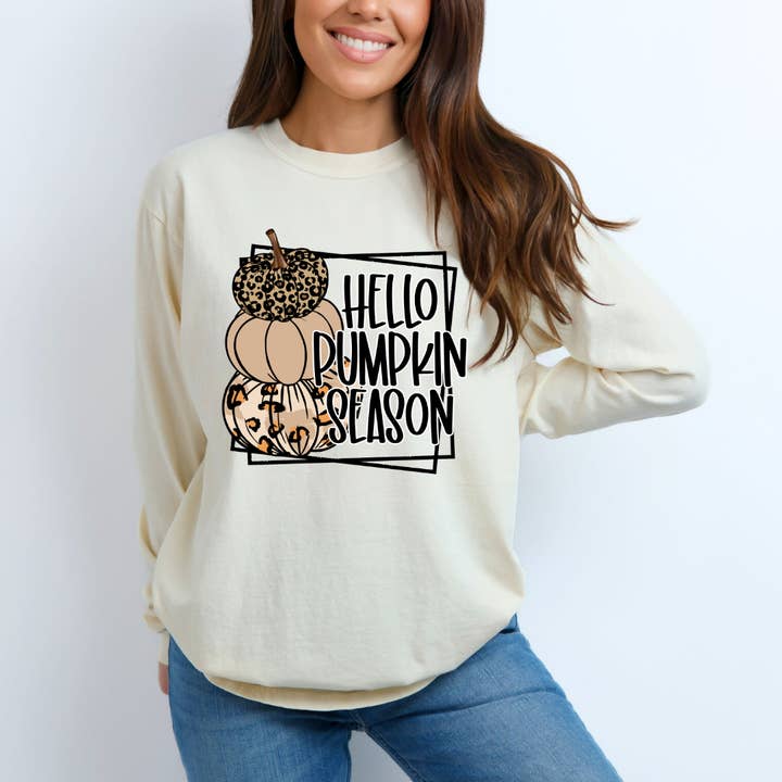Hello Pumpkin Season para venta al por mayor de Southern Backroad Tees LLC