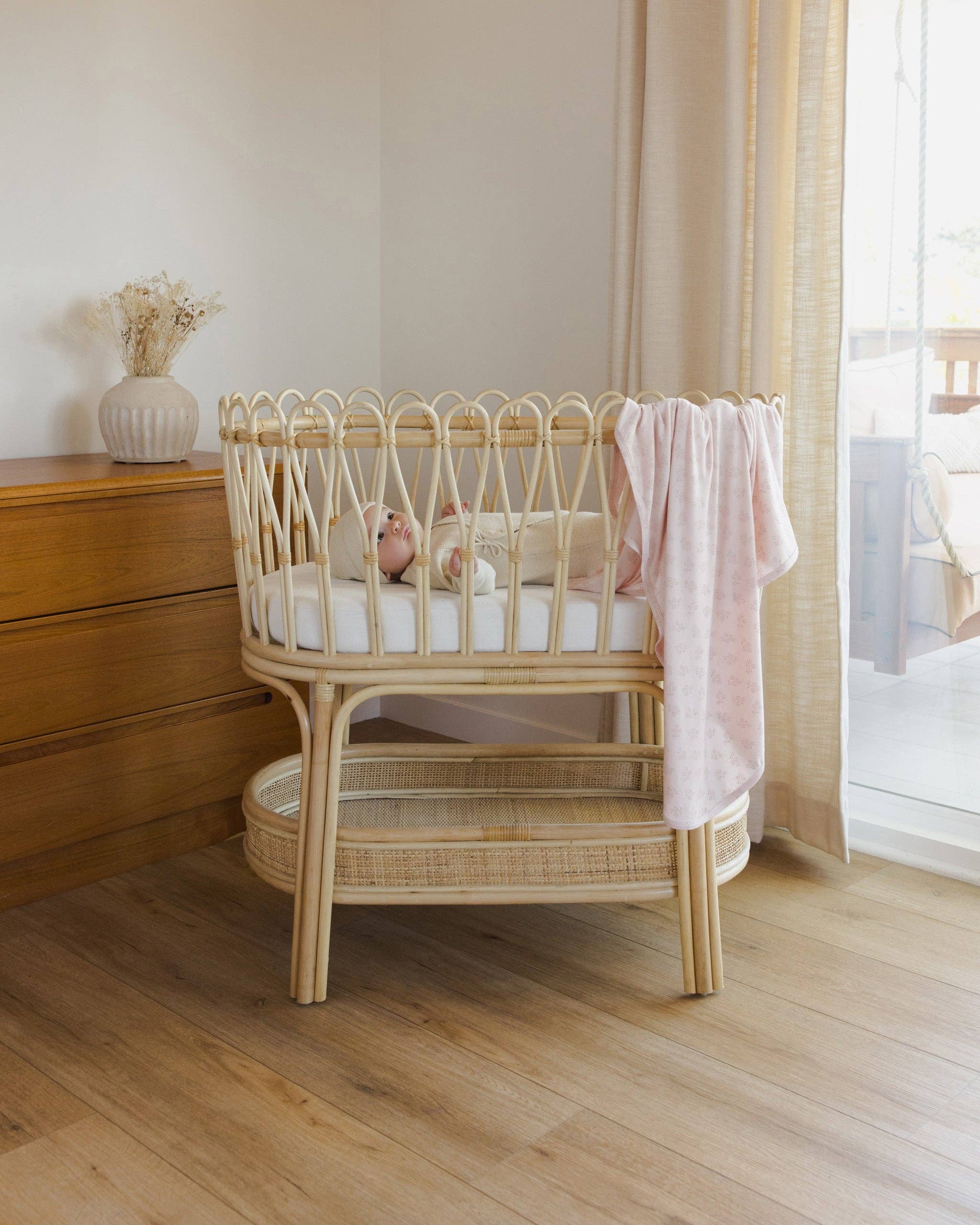 Quincy Mae - Wholesale Jumpsuit - Baby - Wrap Knit Footie Heathered Natural3