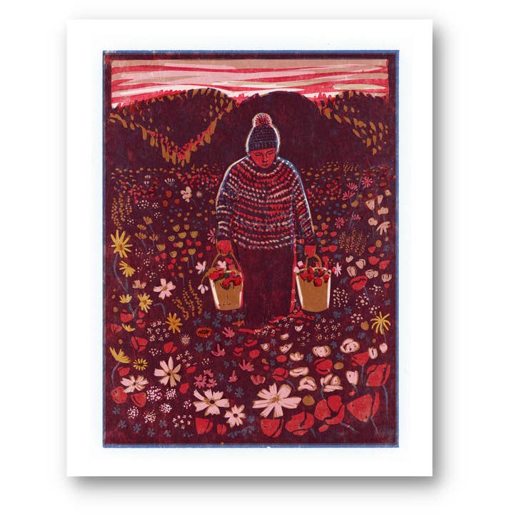 Stampa artistica «I carry my joy on my right and my sorrow on my left» per la vendita all'ingrosso da parte di Heartell Press