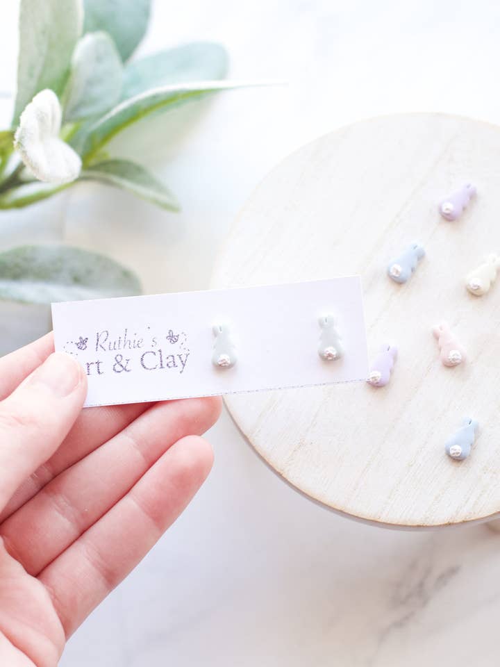 Pendientes de Cola de Conejo de Pascua para venta al por mayor de Ruthie and Co.