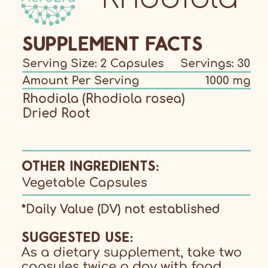 HerbEra – wholesale Oralt tillskott/Vitamin – Rhodiola Kapslar1