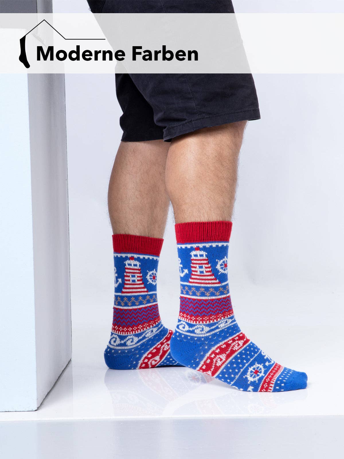 HomeOfSocks - Wholesale Socks - Unisex - A pair of maritime anchor socks made of 90% cotton7