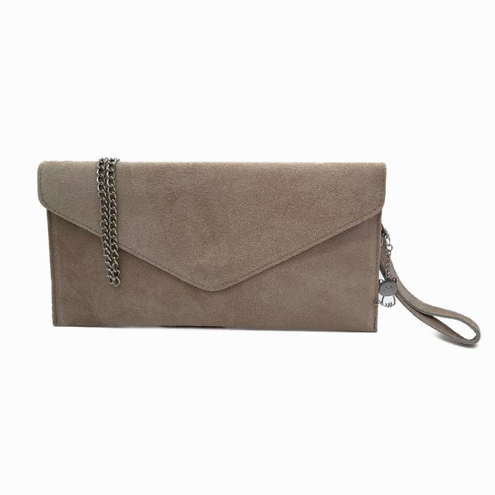 Ellas Trading - Wholesale Clutch Bag - Women's - Italian Suede Envelope Clutch Messenger Handbag23