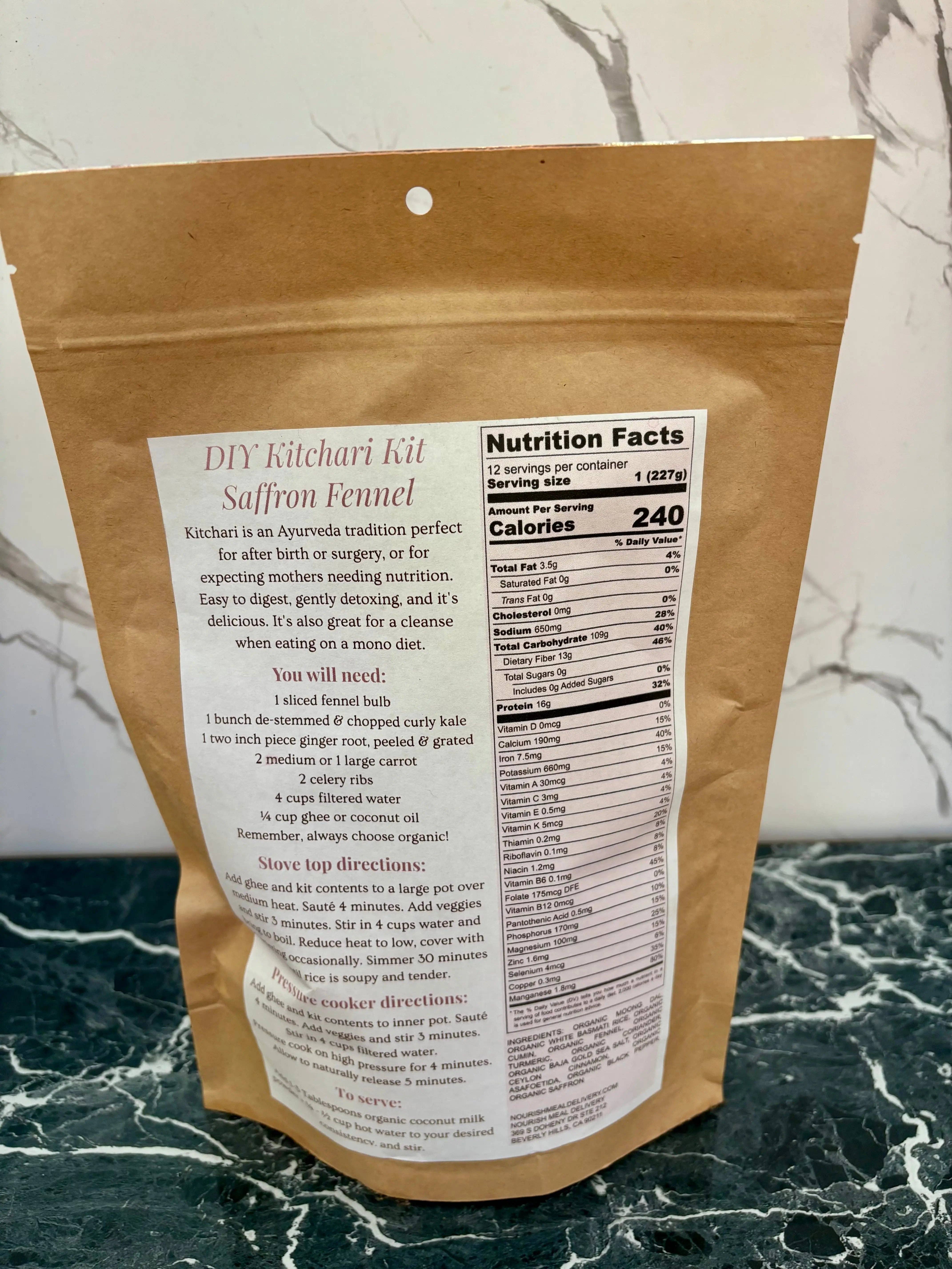 Nourish Meal Delivery - Wholesale DIY Food Kit - DIY Kitchari Kit – Saffron Fennel3