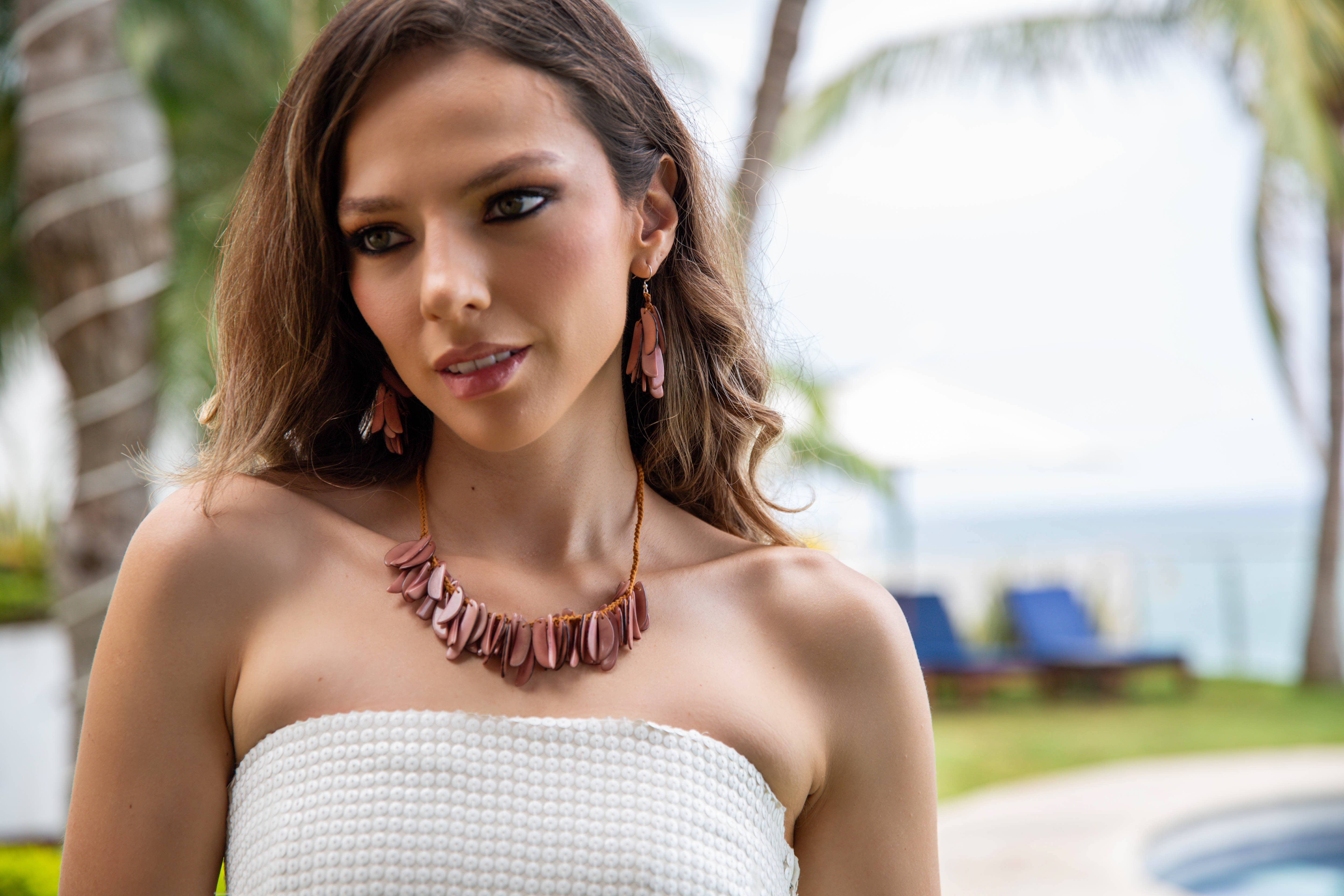 Organic Tagua Jewelry - Wholesale Dangle Earrings - Kendra Earrings6