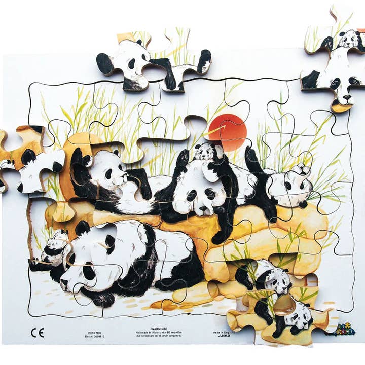 20pc Tray - Pandas - JJ812 for wholesale by Just Jigsaws