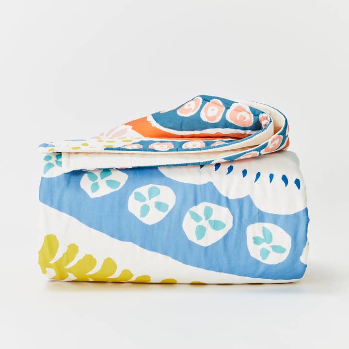 Floral Organic Cotton Quilt for wholesale by Kabode