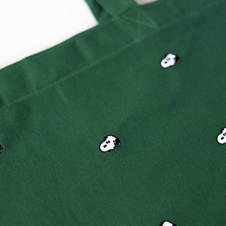 Three Potato Four - Wholesale Tote Bag - Unisex - 3P4 x Peanuts® - Snoopy Embroidered Tote Bag (Forest)1
