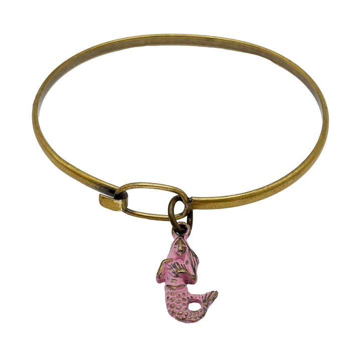 Gleeful Peacock - Wholesale Charm/Dangle Bracelet - Mermaid Siren Charm (available with Bracelet or Necklace)4